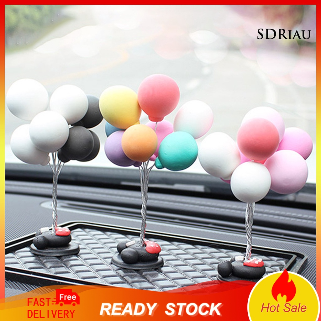 Phụ kiện hình bóng bay đáng yêu lãng mạn dùng trang trí nội thất xe hơi