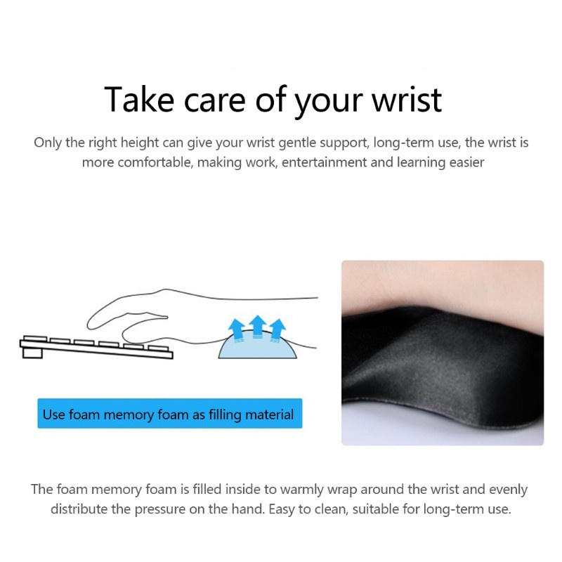 Utake Soft Wrist Rest Pad Ergonomic Gaming Wrist Rest Support for Computer Laptop