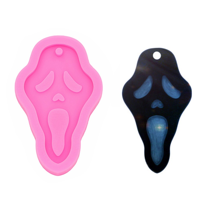 Sa Khuôn Silicone Làm Mặt Dây Chuyền Hình Đầu Lâu Halloween