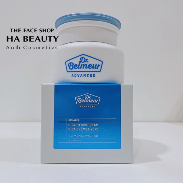 Kem dưỡng ẩm làm dịu da phục hồi da hư tổn săn chắc da The Face Shop Dr Belmeur Advanced Cica Hydro Cream 50ml