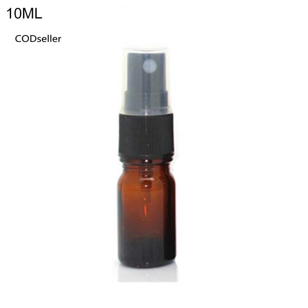 [Hàng mới về] Chai xịt rỗng bằng thủy tinh màu hổ phách dùng đựng tinh dầu dung tích 5ml-100ml tùy chọn