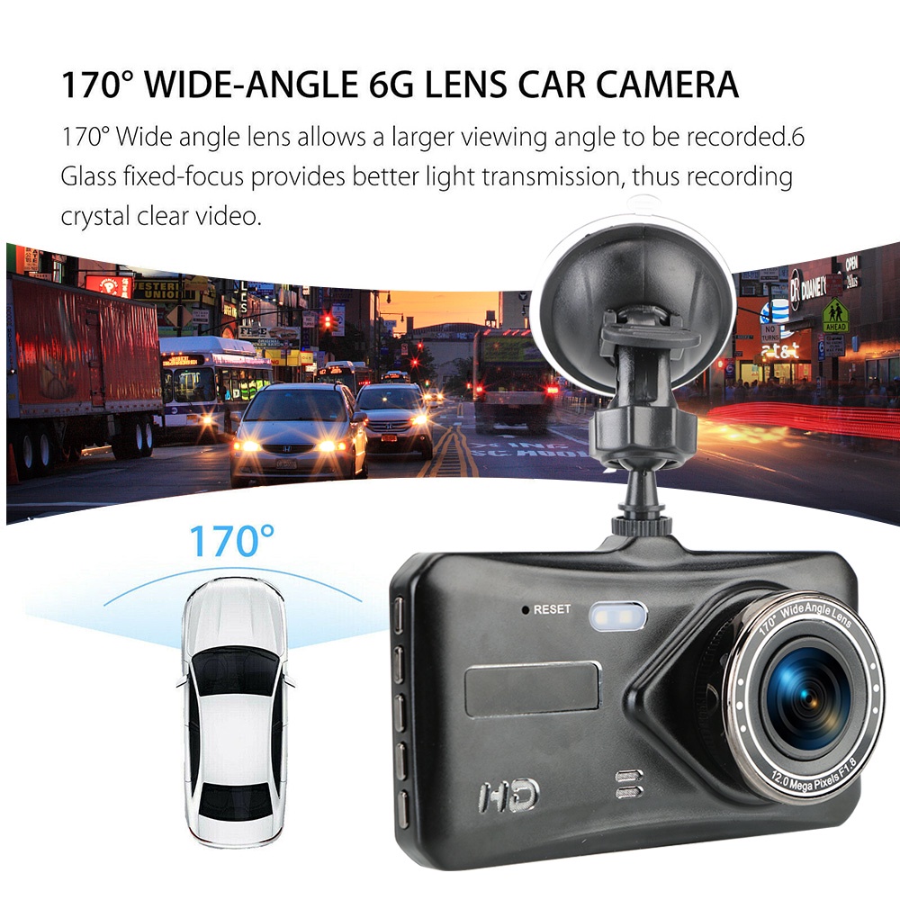Camera hành trình cảm ứng 4" HD 1080P cho xe hơi | BigBuy360 - bigbuy360.vn