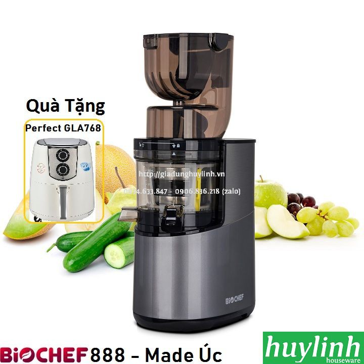 Máy ép trái cây chậm Biochef 888 Atlas Pro - Made in Úc - Tặng nồi chiên GLA768