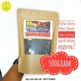 TIÊU ĐEN đặc sản Phú quốc-thơm ngon cay nồng hảo hạng-500g