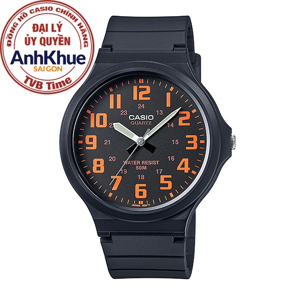 Đồng hồ nam dây nhựa Casio chính hãng Anh Khuê MW-240-4BVDF (43mm)