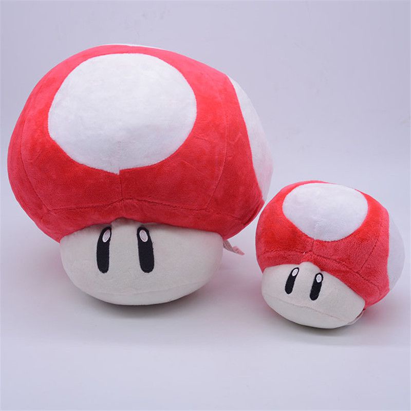 Búp Bê Nhồi Bông Hình Nấm Mario Dễ Thương 2 Màu