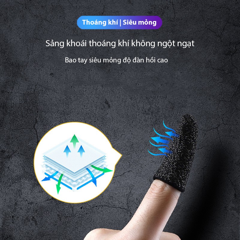 Găng tay chơi game cảm ứng Sợi Bạc - Loại mỏng - Siêu Nhạy - Chống mồ hôi tốt | BigBuy360 - bigbuy360.vn