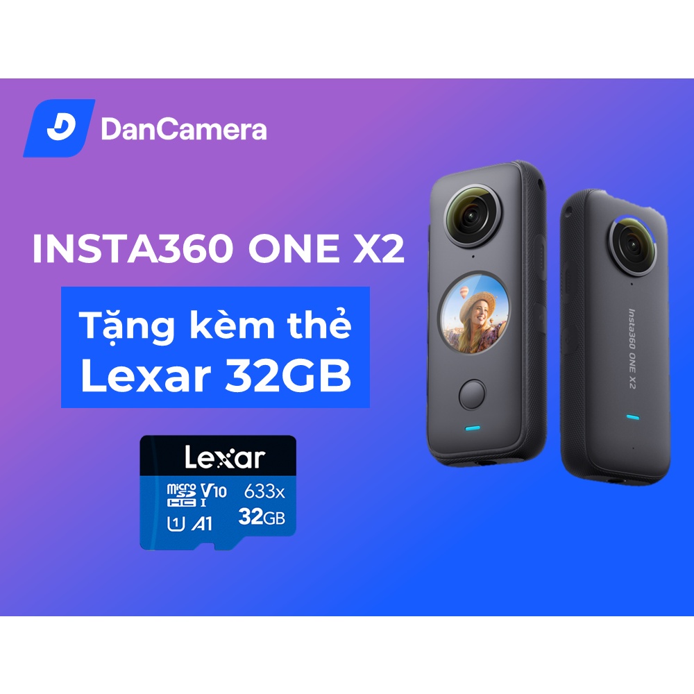 [Mã 99ELHA1 giảm 5% đơn 3TR] Camera Insta360 ONE x2 chính hãng bảo hành 1 đổi 1 12 tháng