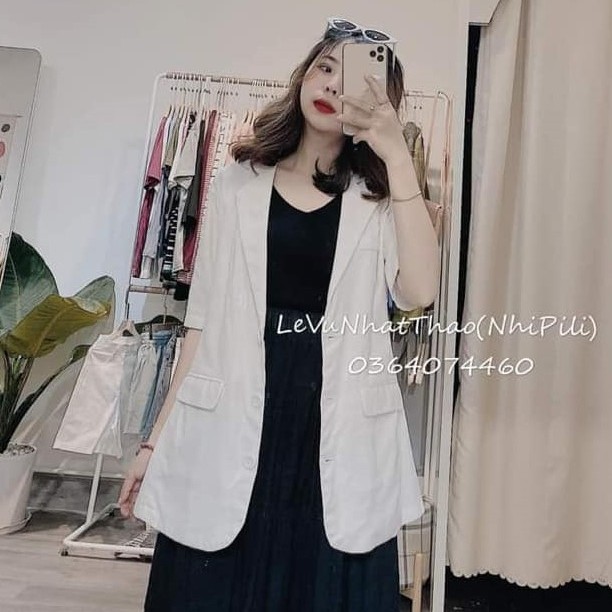 [Mã WASTMAY giảm 15% tối đa 30K đơn 150K] Áo blazer tay lỡ Bing form rộng 2 khuy có túi trước | BigBuy360 - bigbuy360.vn