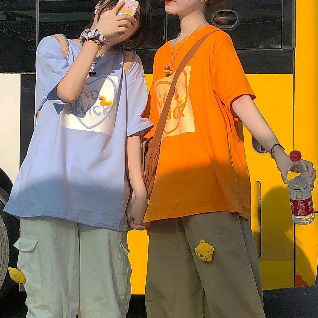 Áo Phông Nữ Summer New Cute Print Short Sleeve T-shirt Female Students