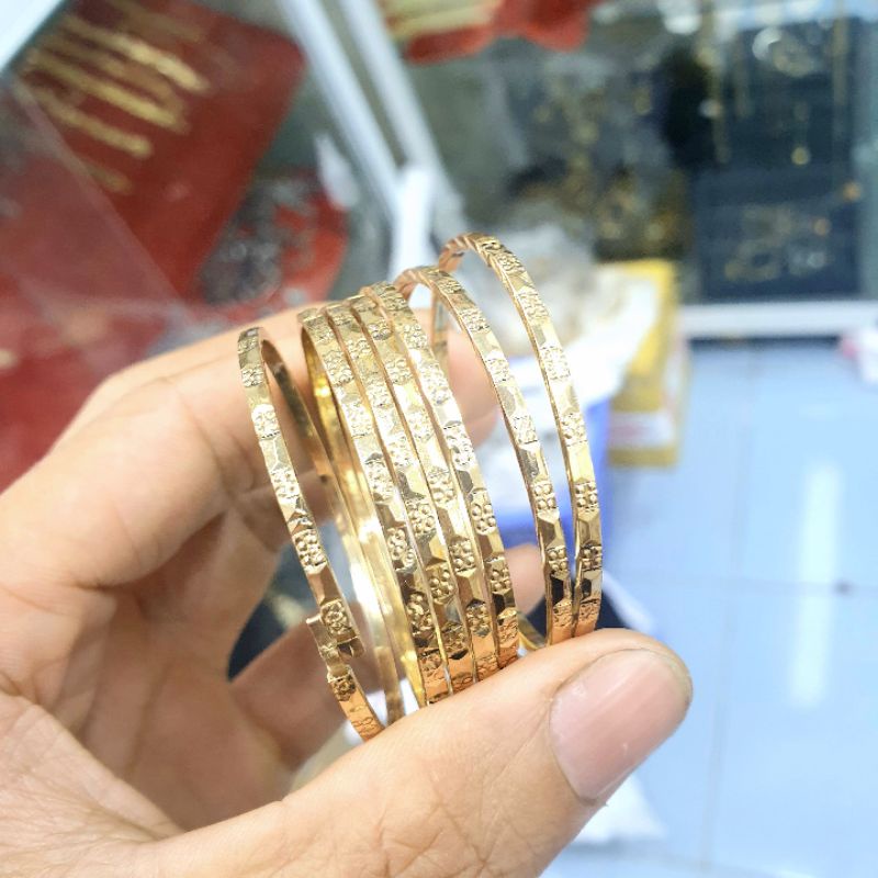 (Không Phai Màu-Có ký hiệu) Bộ Vòng Tay Ximen 7c Vonfram Cao Cấp- Dùng vĩnh viễn không phai màu