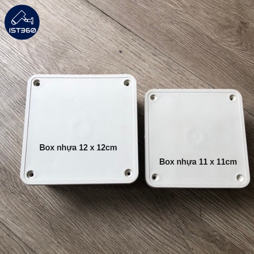 Hộp Kỹ Thuật Lắp Camera-Bảo vệ nguồn-Làm gọn dây-Chống nước mưa, nắng_ Kích thước 12x12cm