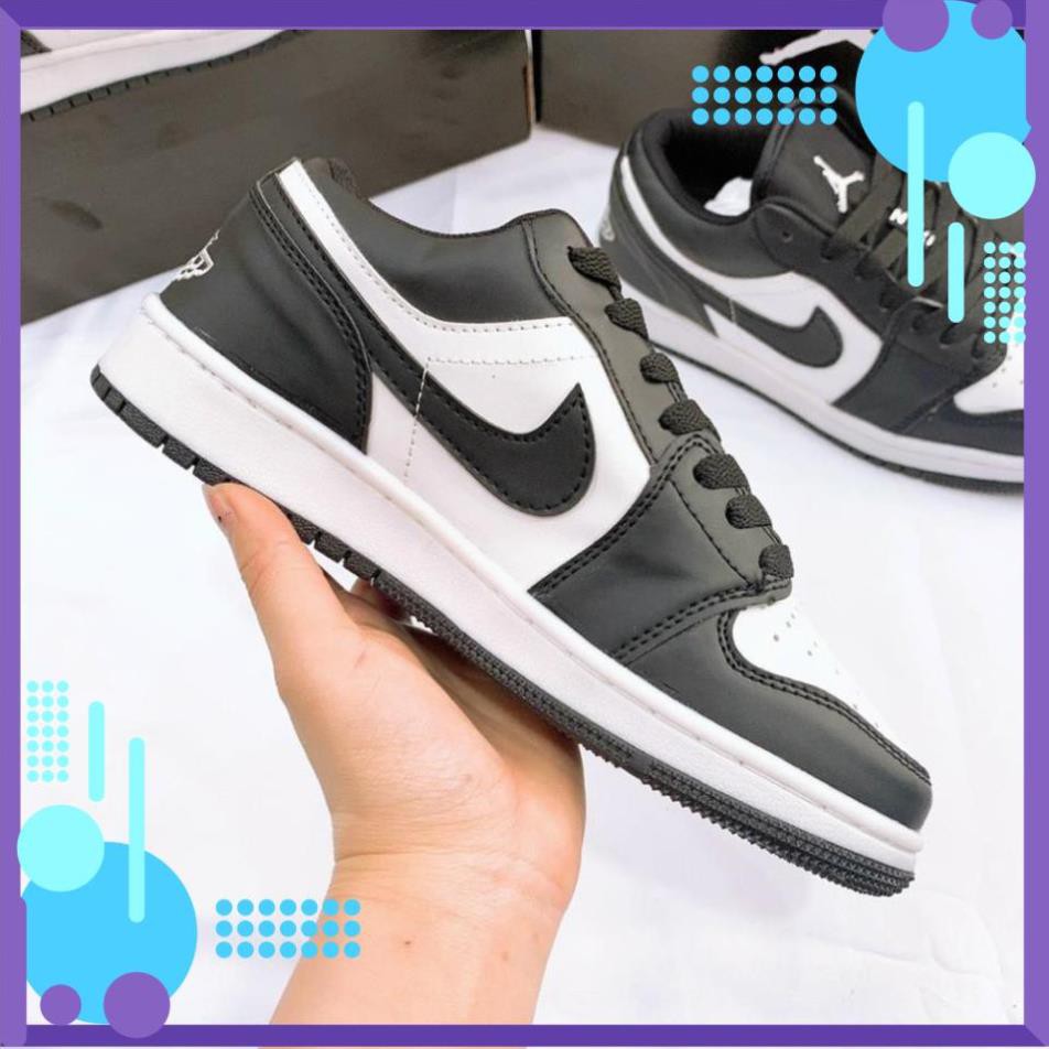 Giày Sneaker 𝐍𝐈𝐊𝐄 AIR 𝐉𝐎𝐑𝐃𝐀𝐍 𝟏 Đen Cổ Thấp Cao Cấp Full Size Nam Nữ