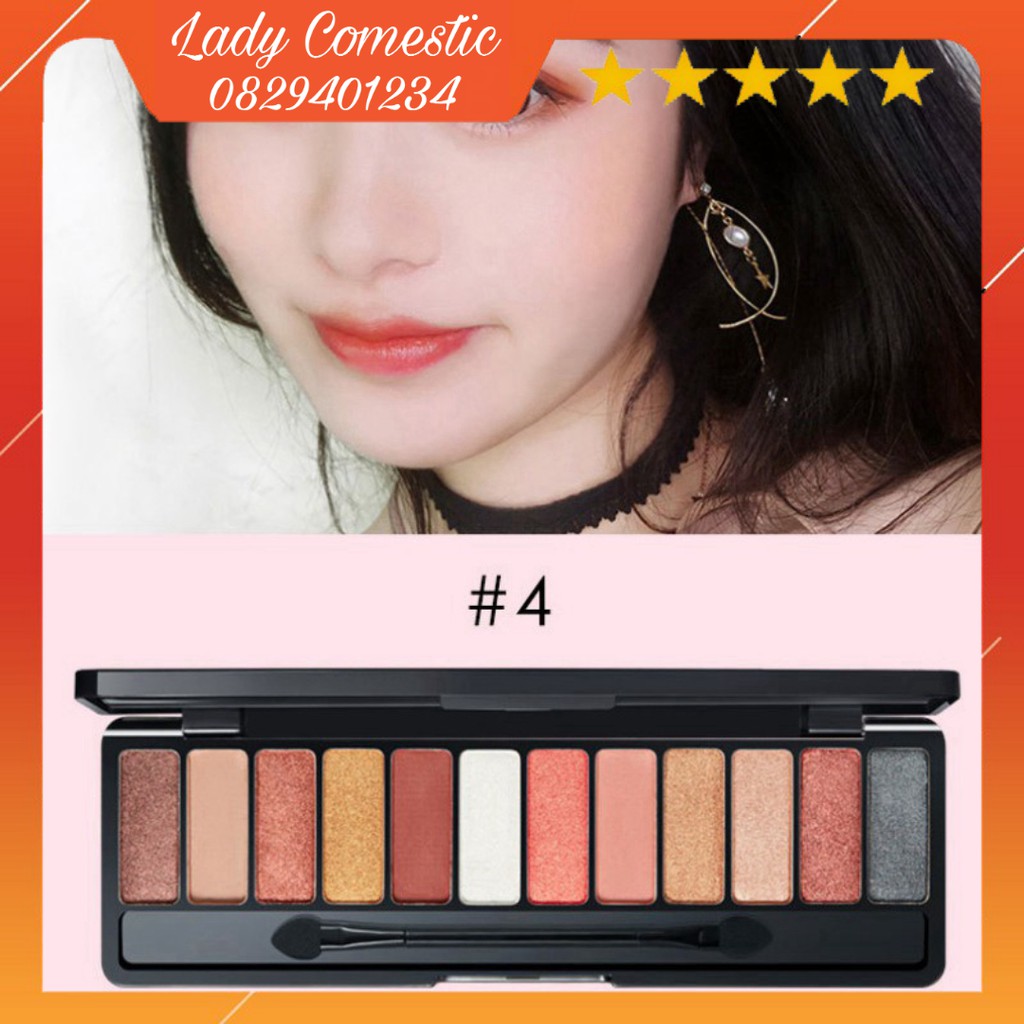 [HÀNG CHÍNH HÃNG] (Rẻ Vô Địch) Phấn Mắt 12 Ô Màu Lameila Play Color Eyes Kèm Cọ Trang Điểm (Chustore P13)