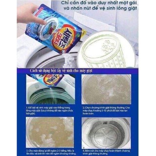 Combo túi bột tẩy lồng máy giặt BAMOON