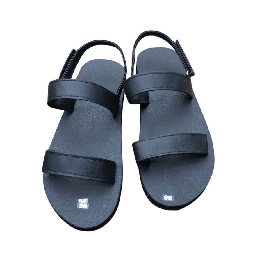 sandal đồng nai dép quai hậu nam và nữ ( đế đen quai đen ) size từ 35 nữ đến 43 nam