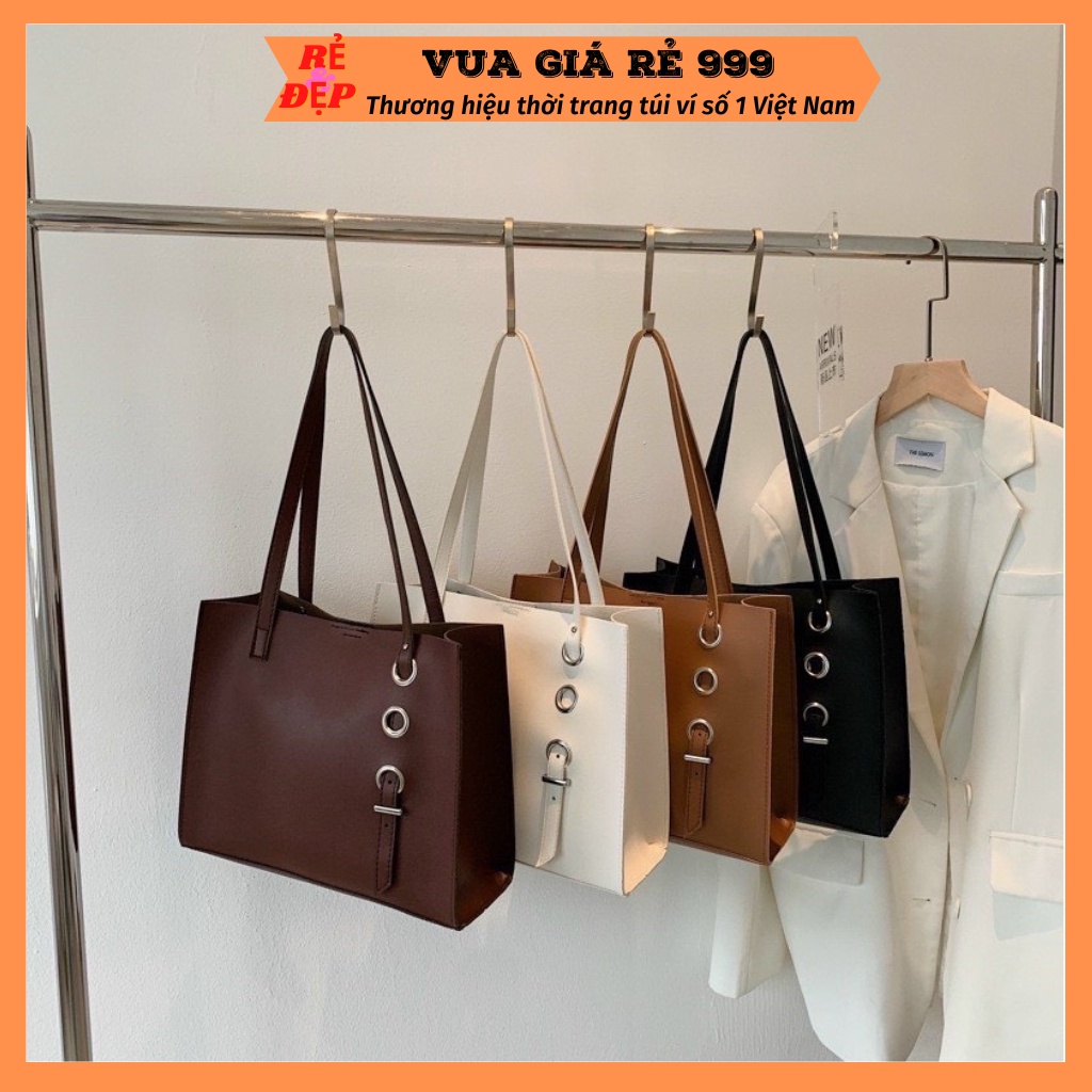 Túi xách tote da nữ giá rẻ size to đựng vừa A4 đeo vai đẹp đi chơi đi làm thời trang hàn quốc DC523