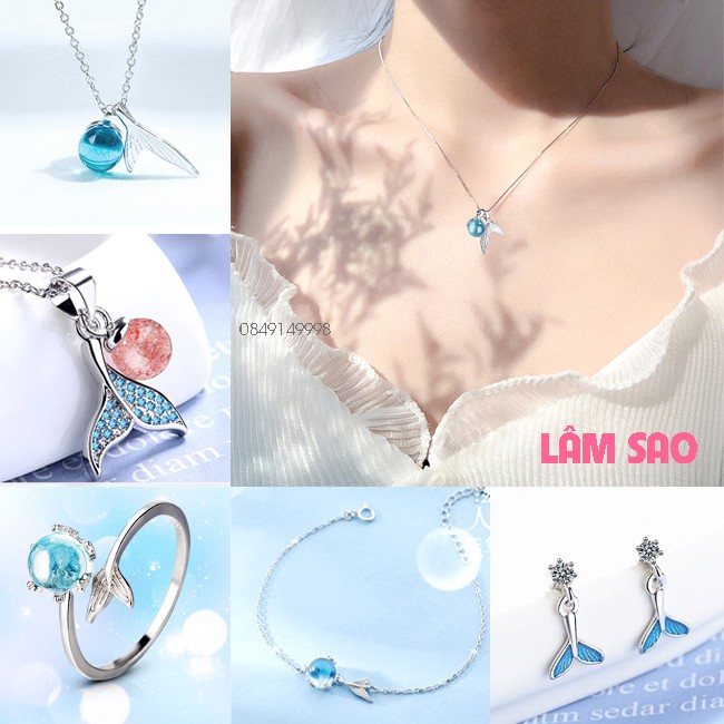 [FREE SHIP 50K] Bộ Trang sức Tiên Cá Bạc 925 cao cấp - Lâm Sao