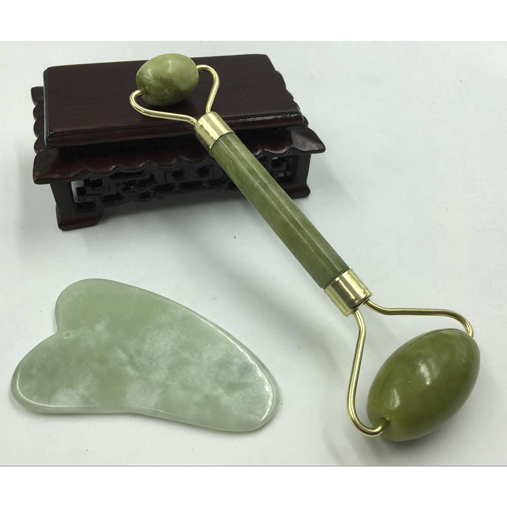 [Hàng mới về] Bộ 2 món dụng cụ lăn massage mặt và cơ thể tiện dụng