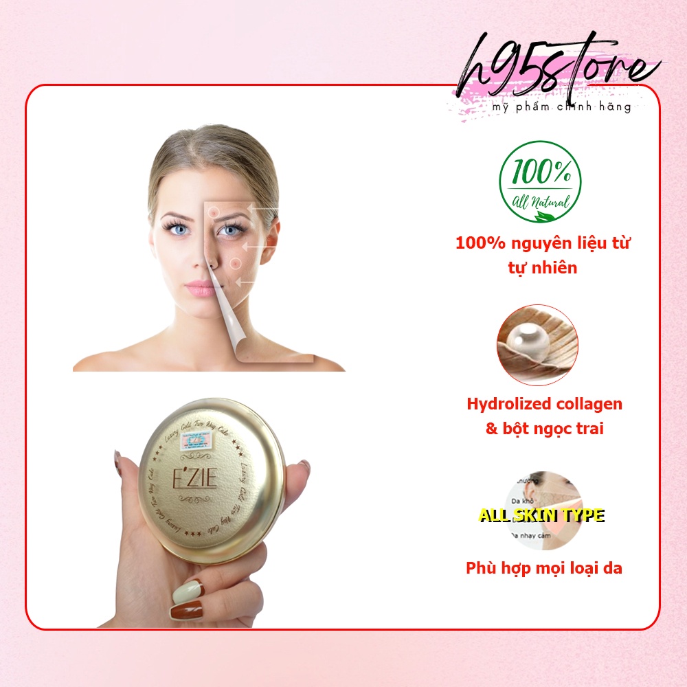 Phấn phủ kiềm dầu phấn nén trang điểm che khuyết điểm siêu mịn nhập khẩu chính hãng Hàn Quốc EZIE