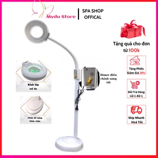 Đèn lúp led soi da cho spa, phun xăm nối mi điều chỉnh sáng tối chân nặng