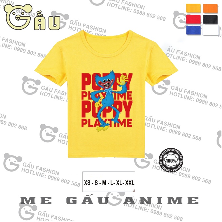 Áo Thun Huggy Wuggy Hoạt Hình Dành Cho Bé Trai Và Bé Gái nhiều màu độc đẹp giá rẻ