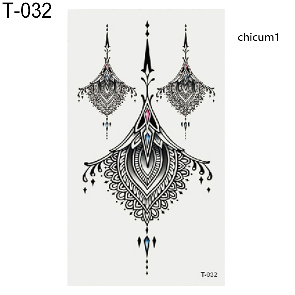 Hình xăm dán tạm thời họa tiết hoa và con vật chống thấm nước