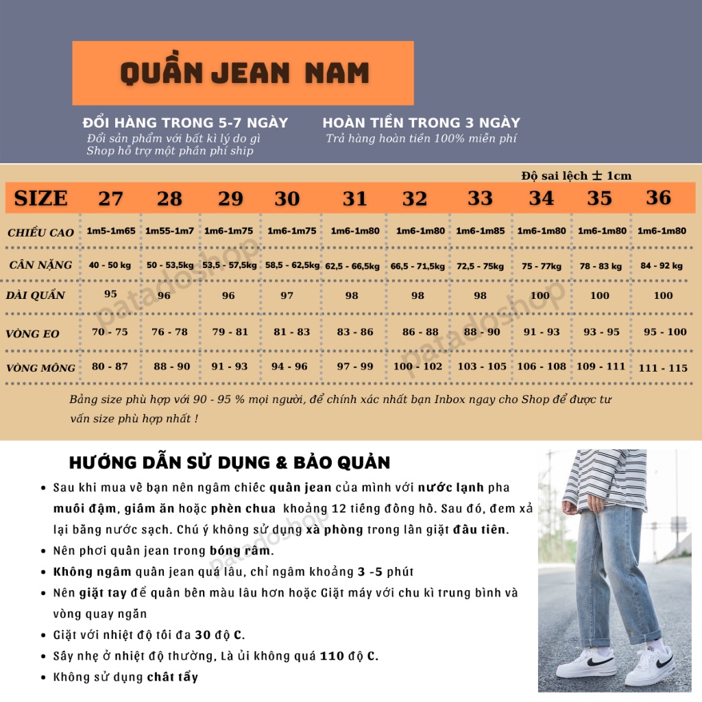 Quần jean baggy nam quần jeans dáng suông rộng TR01 dành cho Nam Nữ HOT 2022