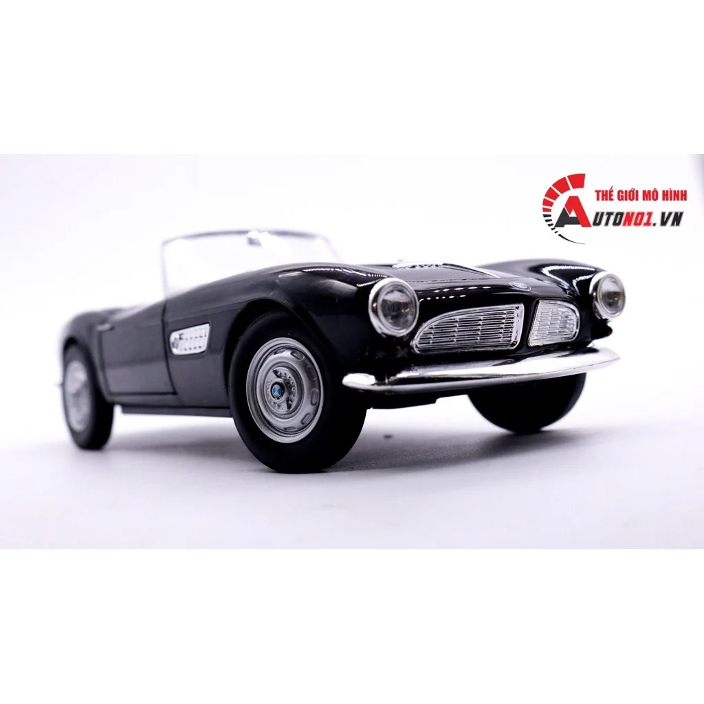 MÔ HÌNH XE CỔ BMW 507 CONVERTIBLE BLACK 1:24 WELLY 7448