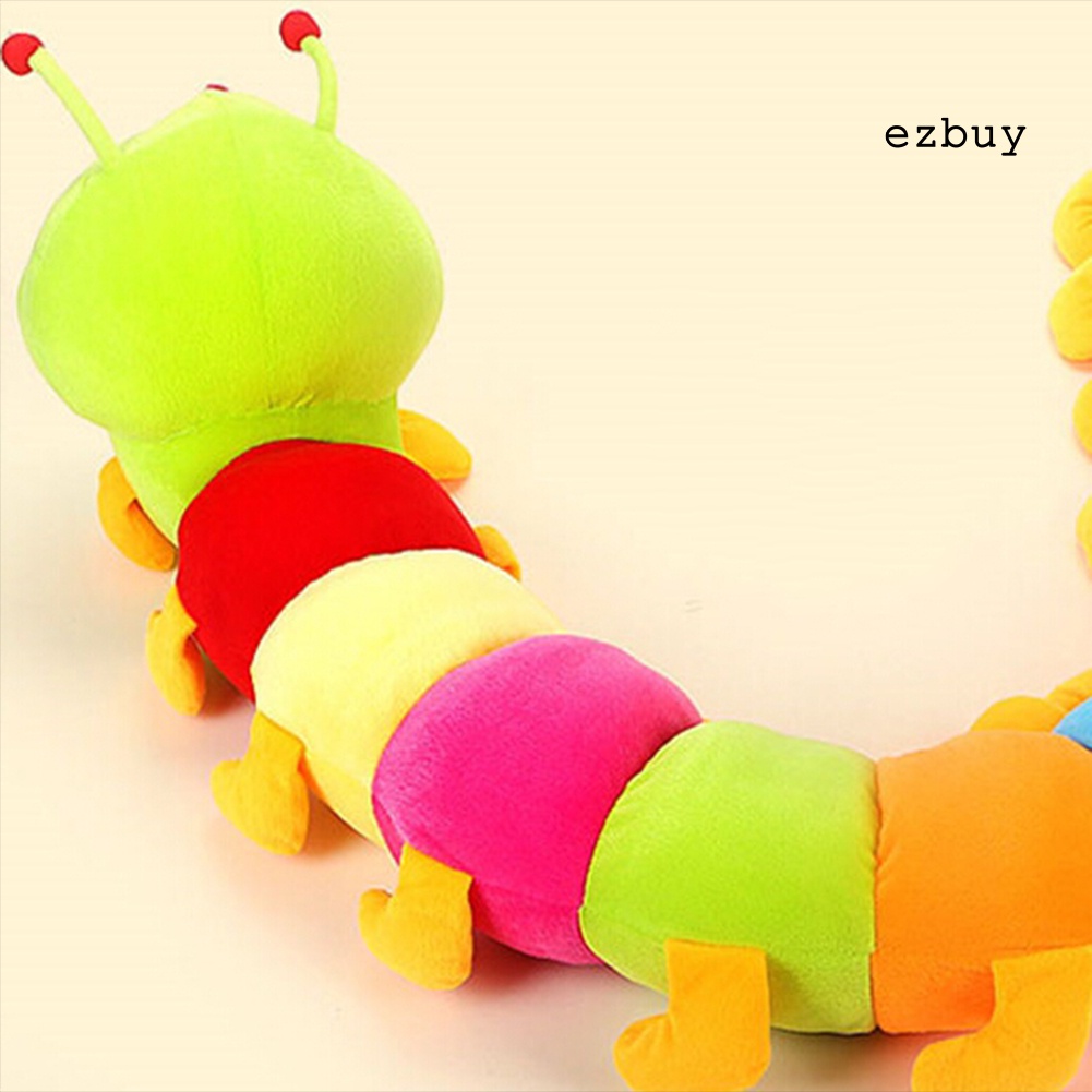 Thú Nhồi Bông Hình Con Sâu Bằng Cotton Mềm Nhiều Màu Sắc Cho Bé