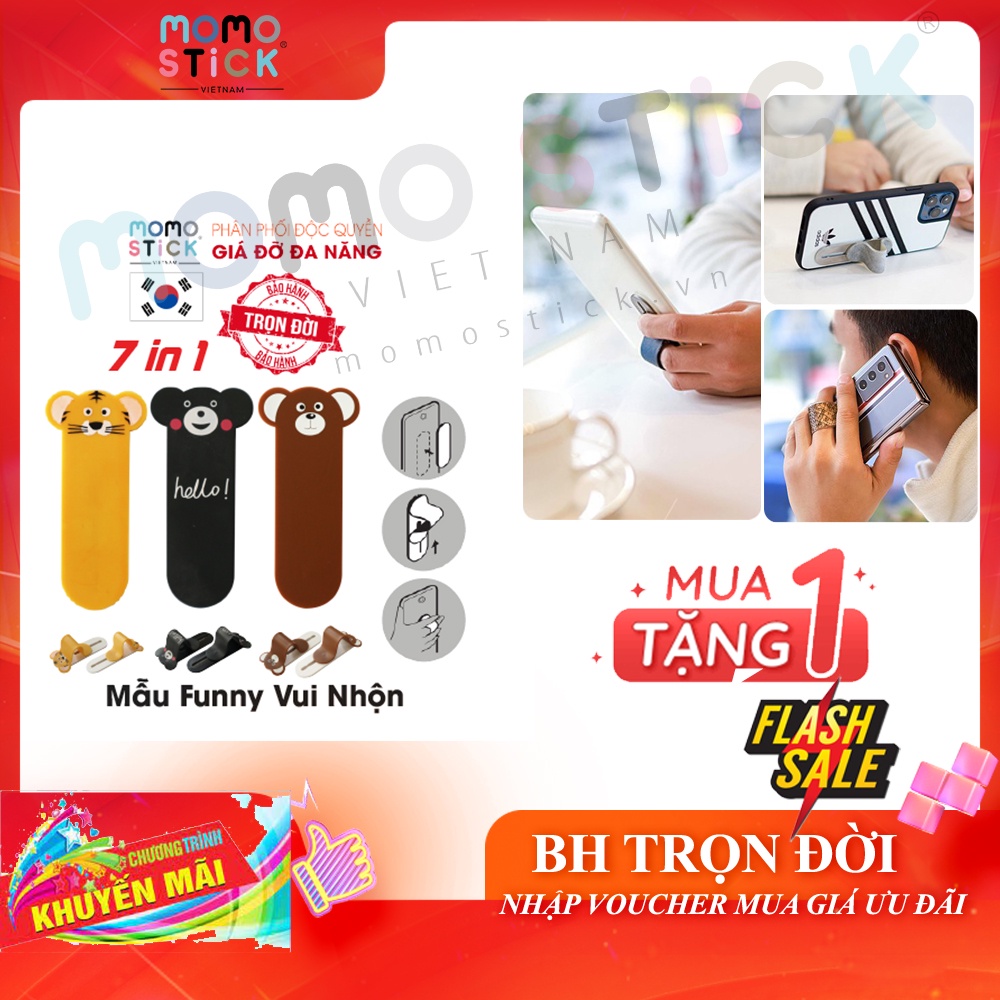 Giá đỡ ,kẹp điện thoại và chân đế,giá điện thoại để bàn_ giá đỡ momostick, Mẫu funny