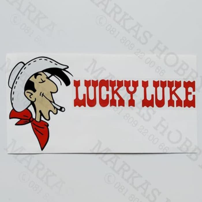 Miếng Dán Trang Trí Mặt Chữ Lucky Luke