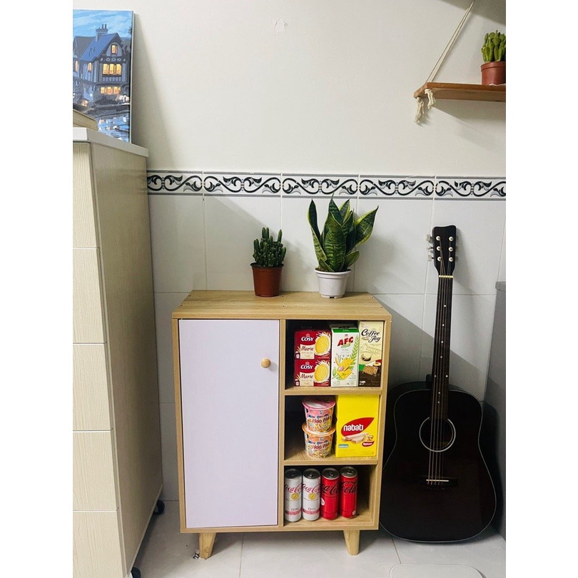 Kệ Sách Gỗ Kệ Đựng Đồ Đa Năng Tủ Gỗ MDF Trang Trí Nhà Phong Cách Hiện Đại - V71