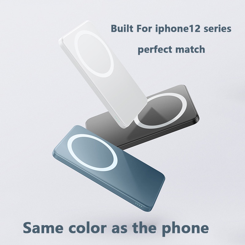 Sạc Dự Phòng ko dây 10000mAh 15W Thiết Kế Thanh Lịch Dành Riêng Cho ĐT táo 12 Pro Max 12