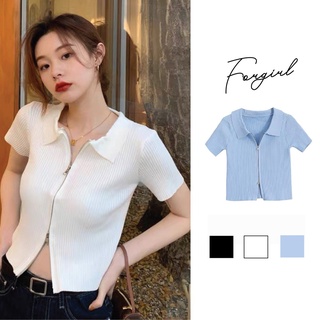 【Style.Korea】Áo Kiểu Nữ Phối Tay Nhỏ Nhắn Cute Chất Len Tăm Mềm Mại