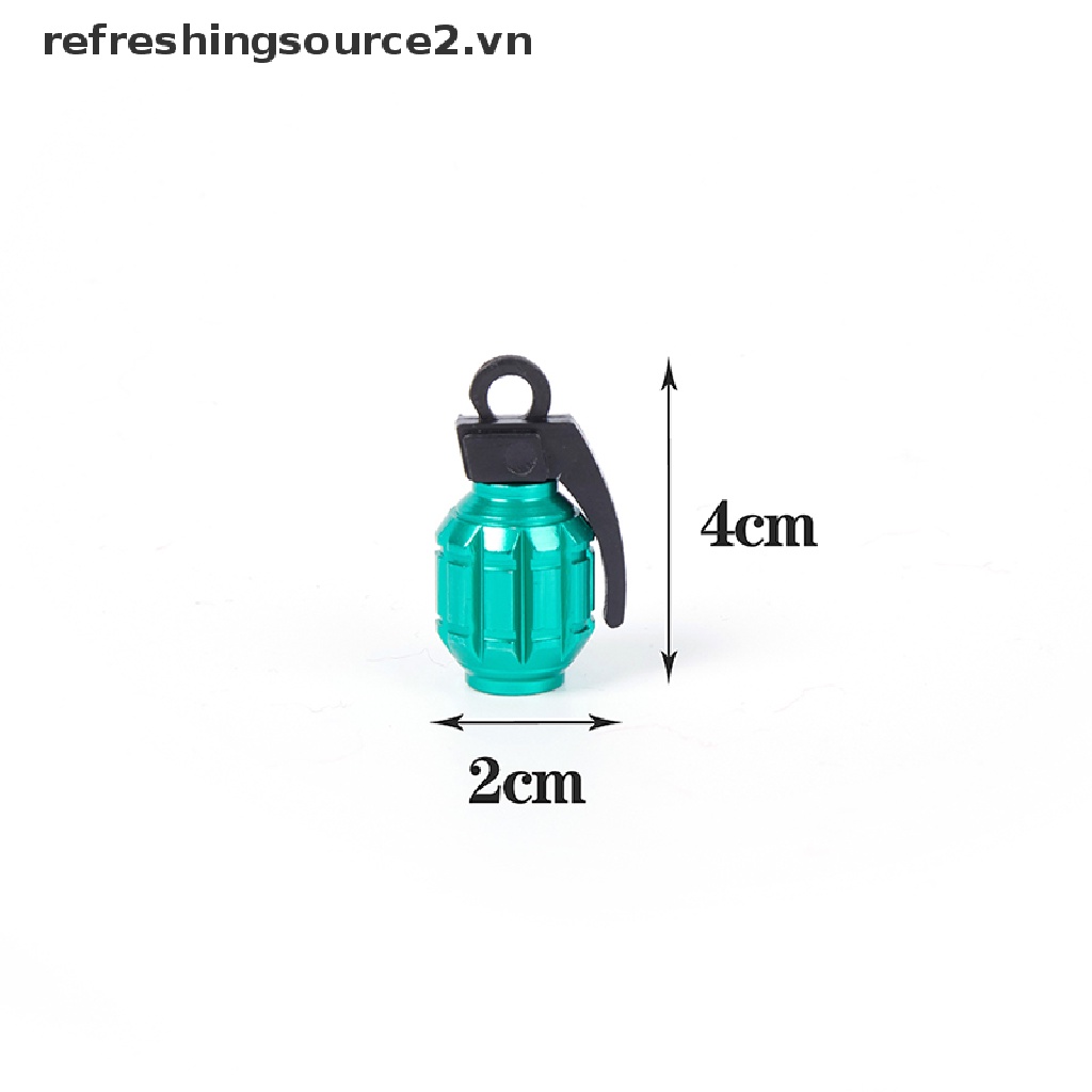 Bộ 2 Nắp Van Bánh Xe Bằng Nhôm Chuyên Dụng Cho Xe Mô Tô / Xe Hơi / Xe