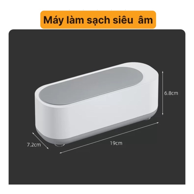 Máy làm sạch siêu âm trang sức kính mắt phụ kiện