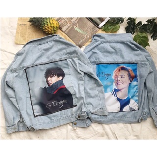 Áo khoác jeans in hình G-Dragon (HÌNH THẬT)