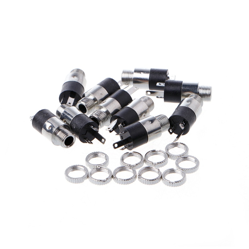 Bộ 10 Ổ Cắm Tai Nghe 3 Chấu 1 / 8 &quot;3.5mm PJ-39