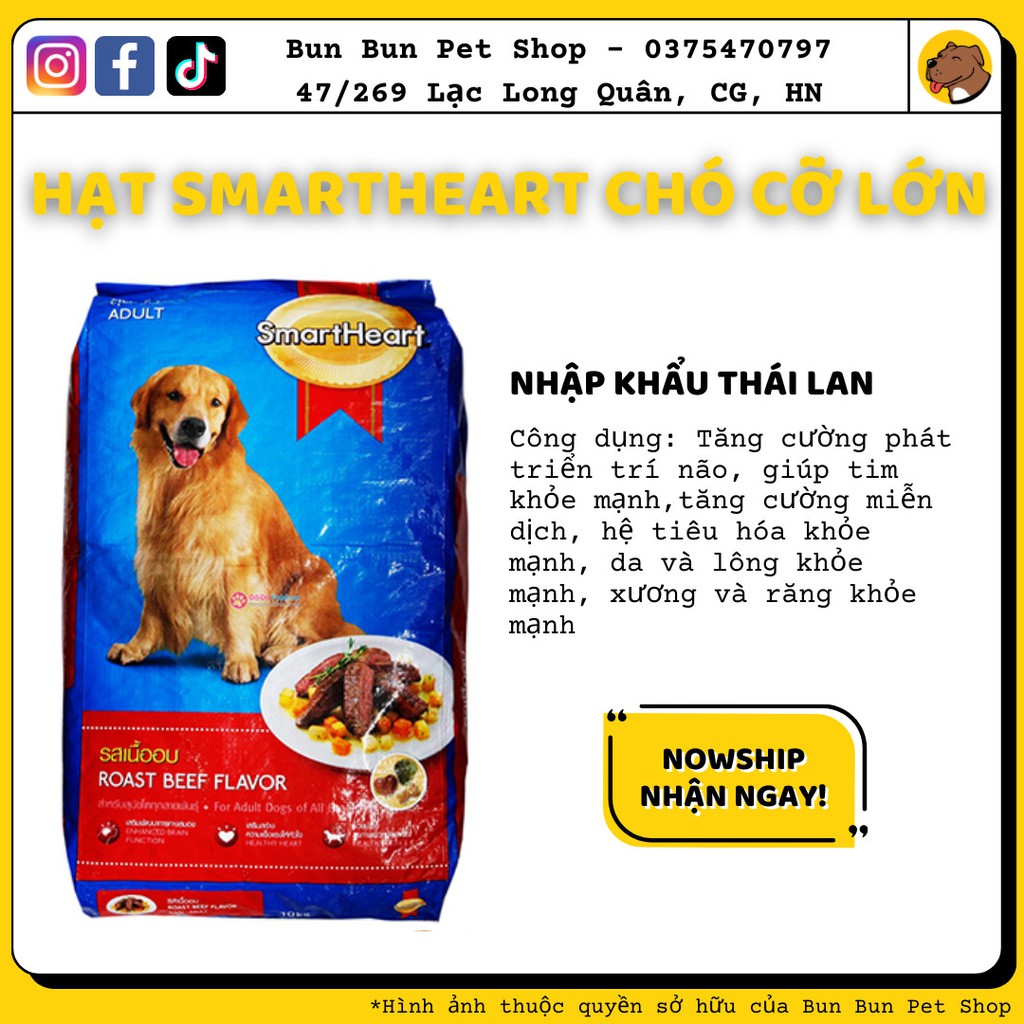 (20kg) Hạt khô Smartheart dành cho chó
