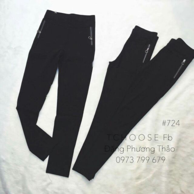 Quần legging cottong khóa sườn | BigBuy360 - bigbuy360.vn