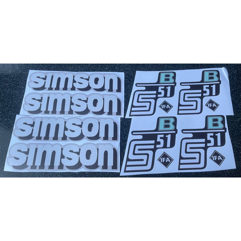 Hình dán tem xe logo cho SIMSON S50 S51