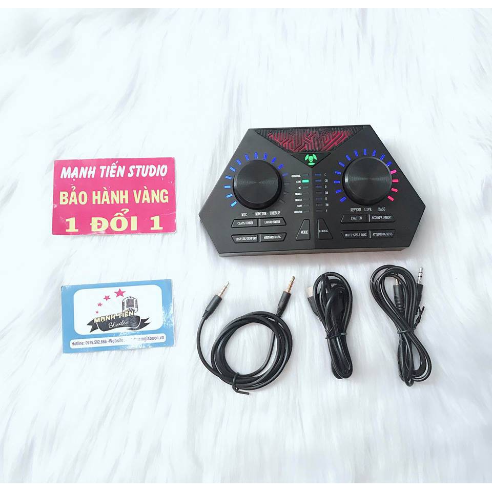 soundcard max 730 có bluetooth thu âm chuyên nghiệp idol cc talk bigo livestream bán hàng onl streamer cho ra tiếng êm