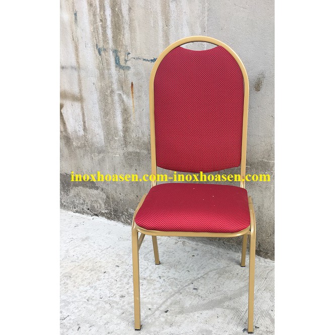 Ghế nhà hàng tiệc, ghế dựa nệm đỏ