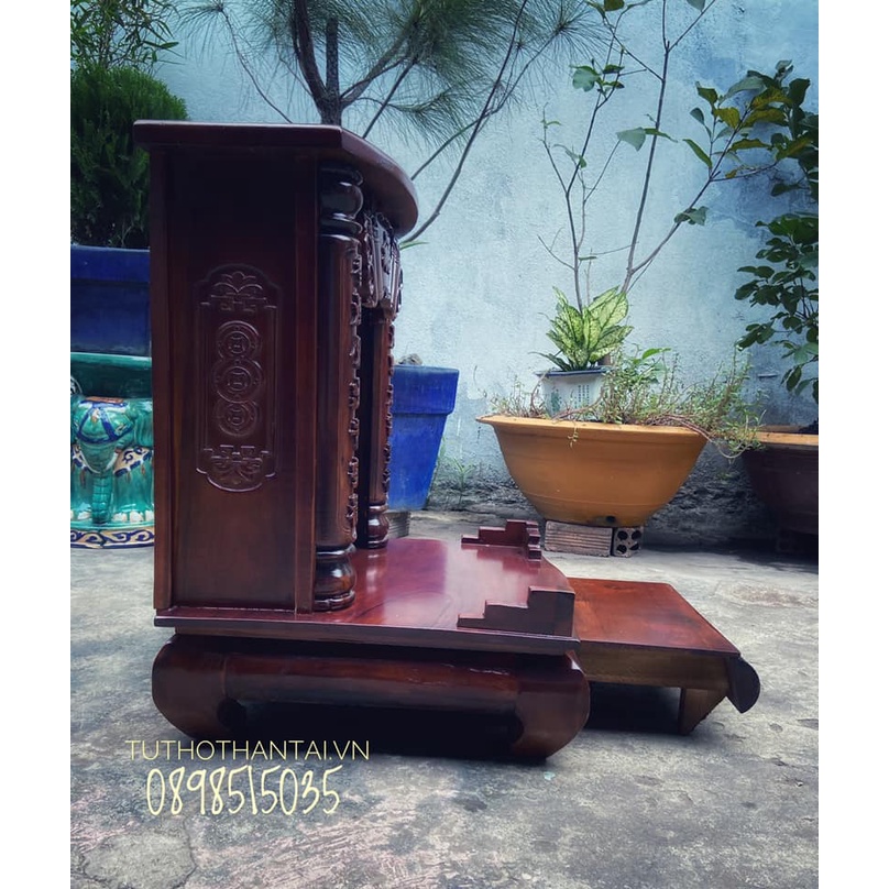 Bàn thờ thần tài gỗ Tràm 48 x 68cm
