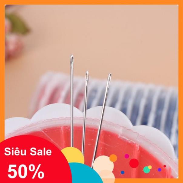 Kim may vá 💓SALE💓 Bộ 24 kim may vá quần áo hai loại kim to và kim nhỏ cho nàng thỏa thích may vá 6011