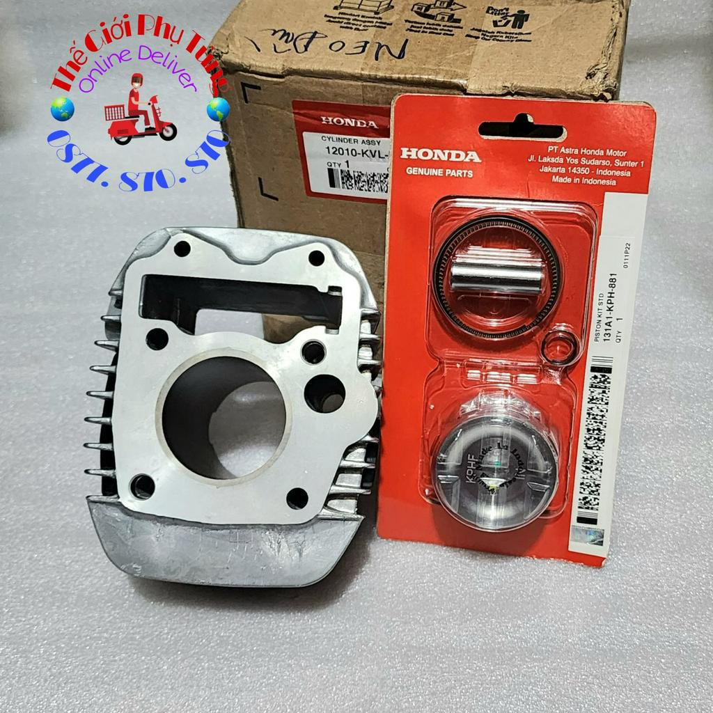 Nòng piston bạc Future Neo không fi zin Honda Indo - 131A1-KPH-881/ 12010-KVL-N00