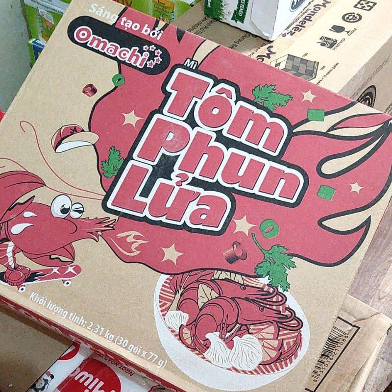 Mì Omachi Tôm Phun Lửa gói 77g | BigBuy360 - bigbuy360.vn
