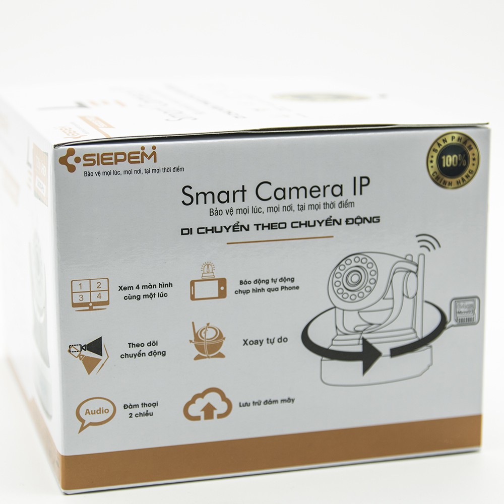 Camera giám giám sát wifi không dây Siepem S7001 Plus Phiên bản chính hãng tiếng Việt | BigBuy360 - bigbuy360.vn