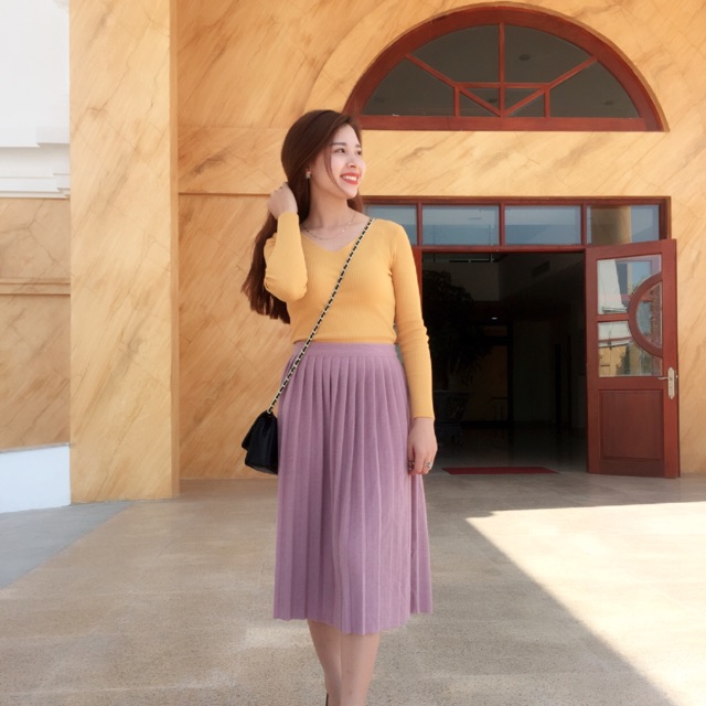 Chân váy xếp li